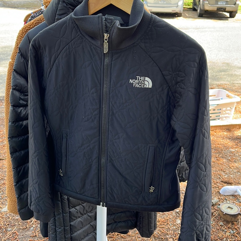 North Face quilted zip up